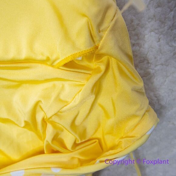 NEW Onia Polka Dot Sunshine Yellow Ginny One Piece Swimsuit, size L - Picture 15 of 16